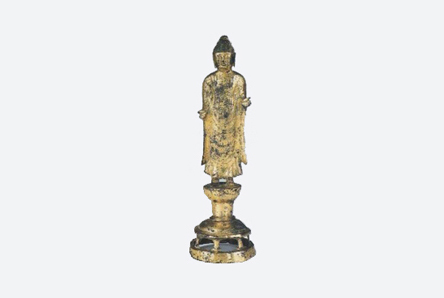 宜宁菩提寺址 金铜如来立像