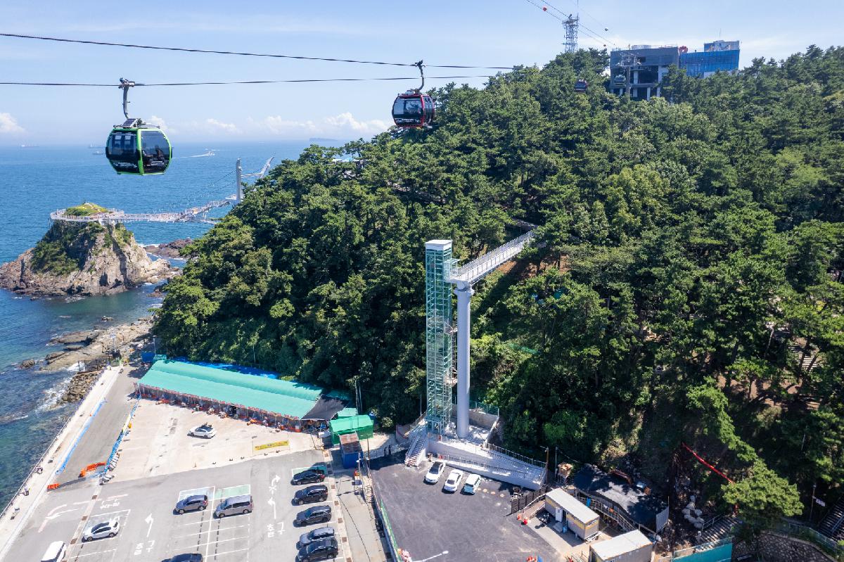 송도용궁오름길 항공 전경