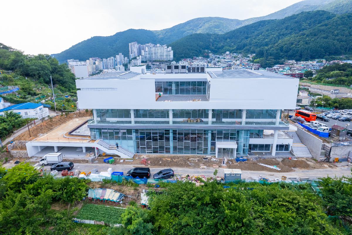 서구도서관 건립사업 공사지 항공 전경