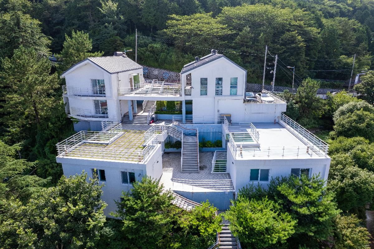 천마산 에코하우스 항공 전경