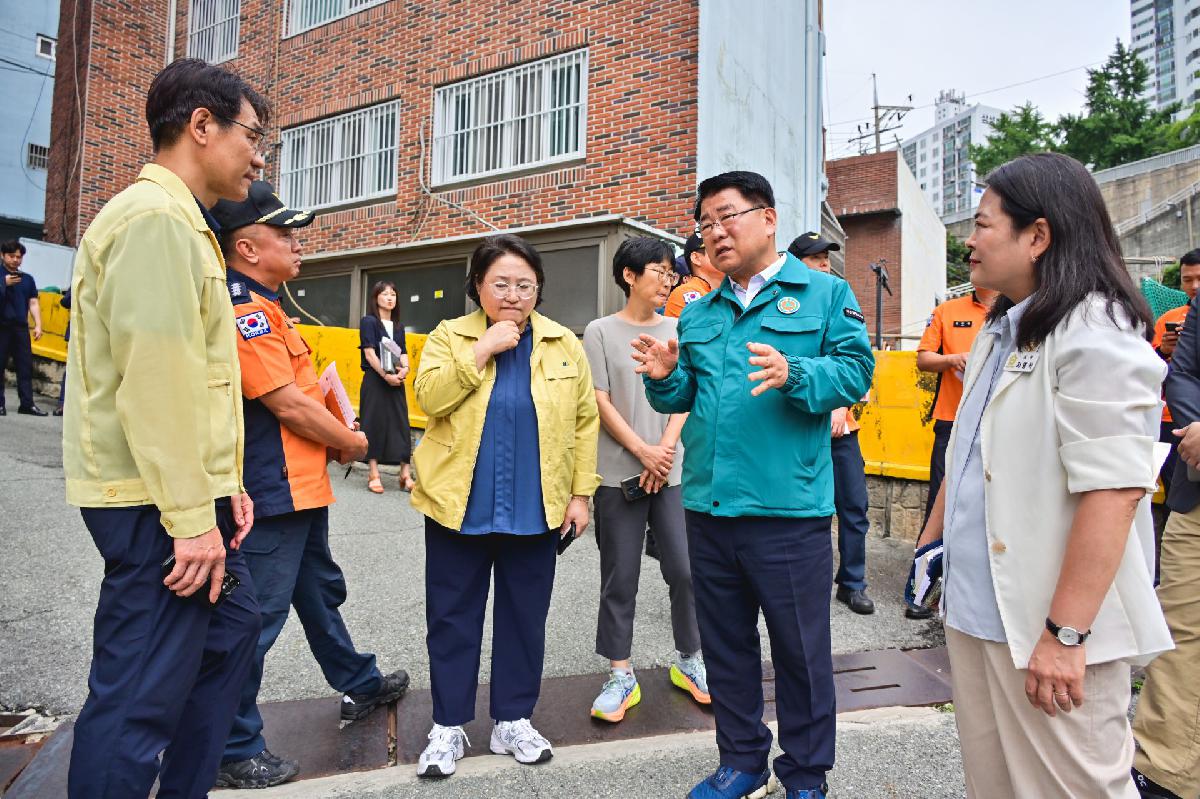 암남동 붕괴지 현장점검 