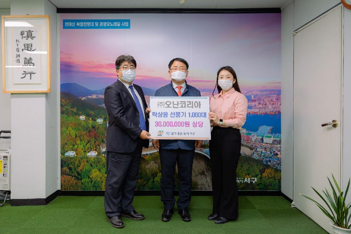 2020 (주)오난코리아탁상용선풍기2000대전달식