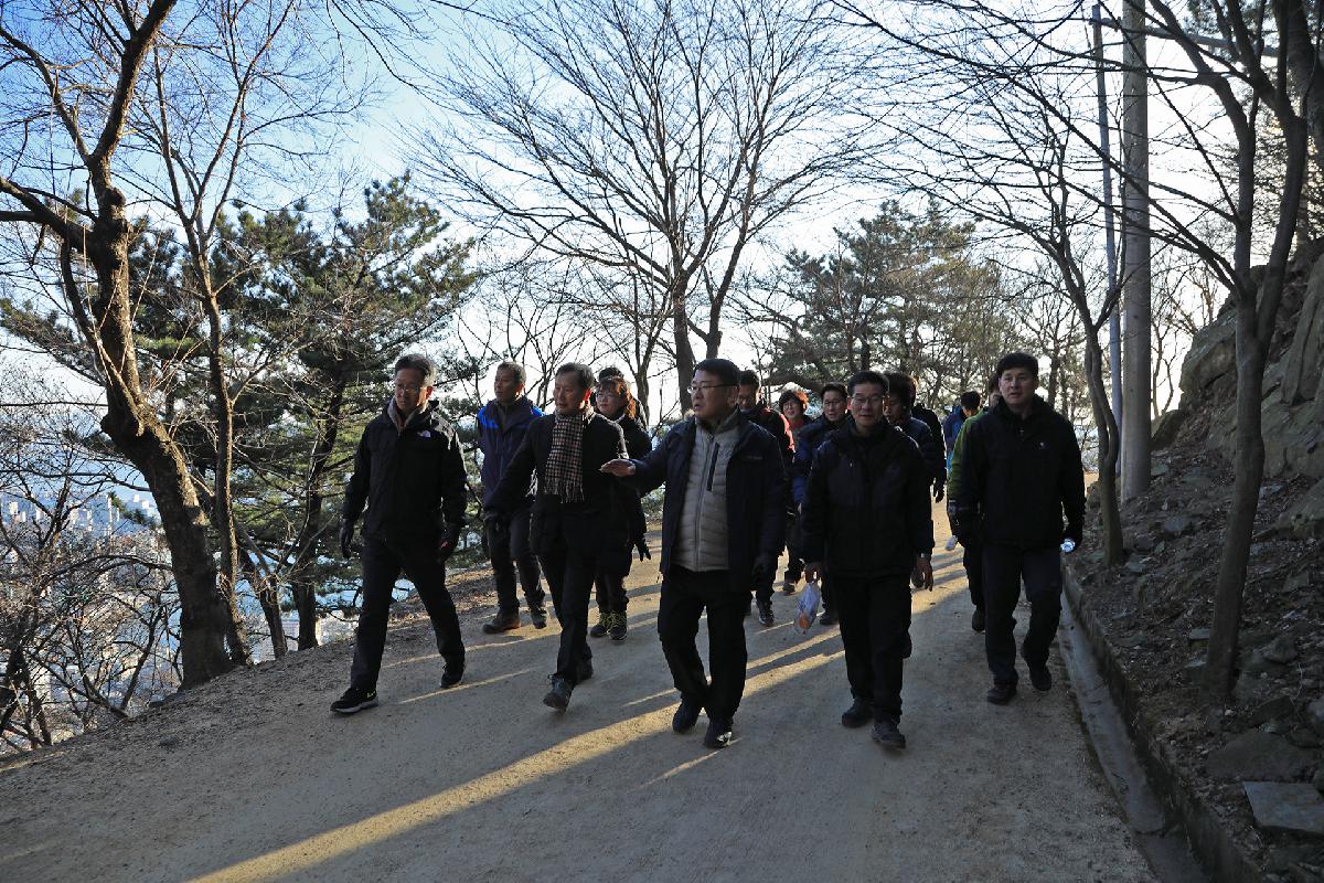 2019년 새해맞이 간부공무원 천마산 산행