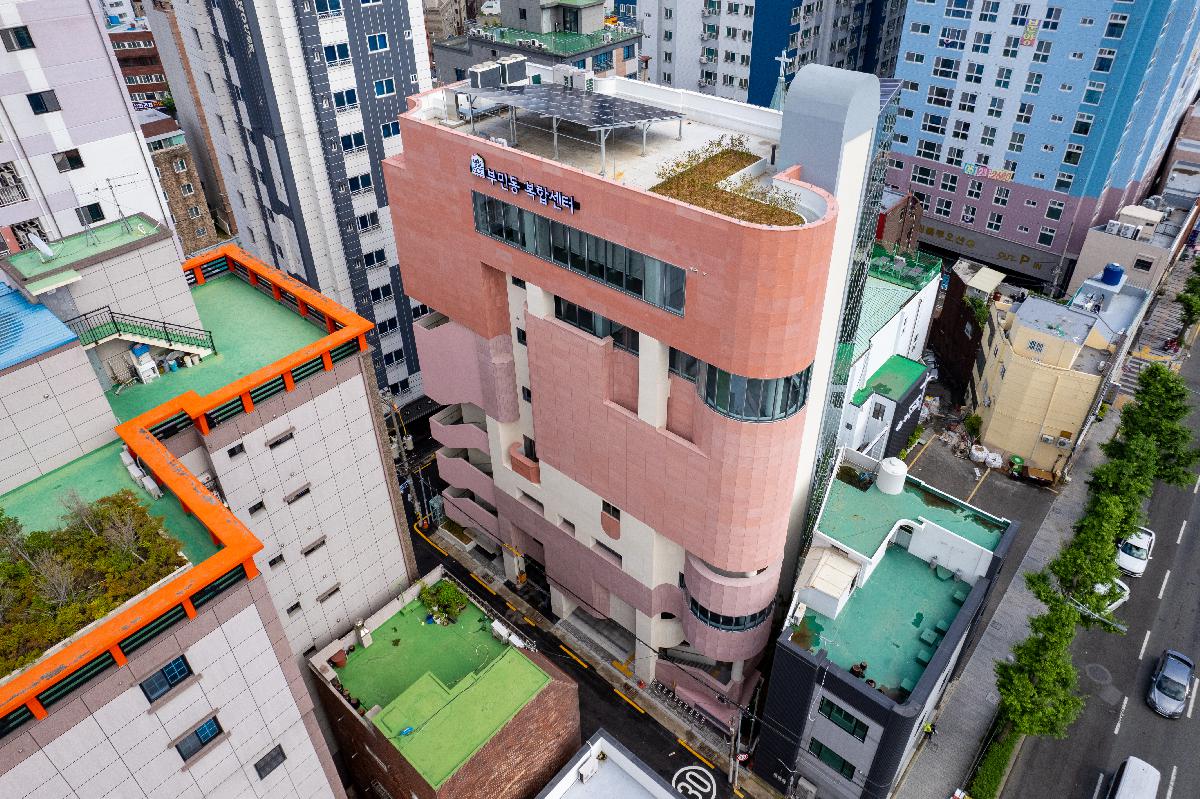 부민동 복합센터 항공 전경