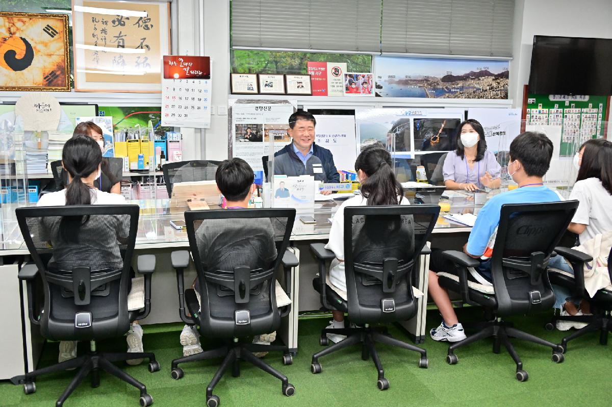 다.하.자 마을교육공동체 「청소년 기자단」 방문