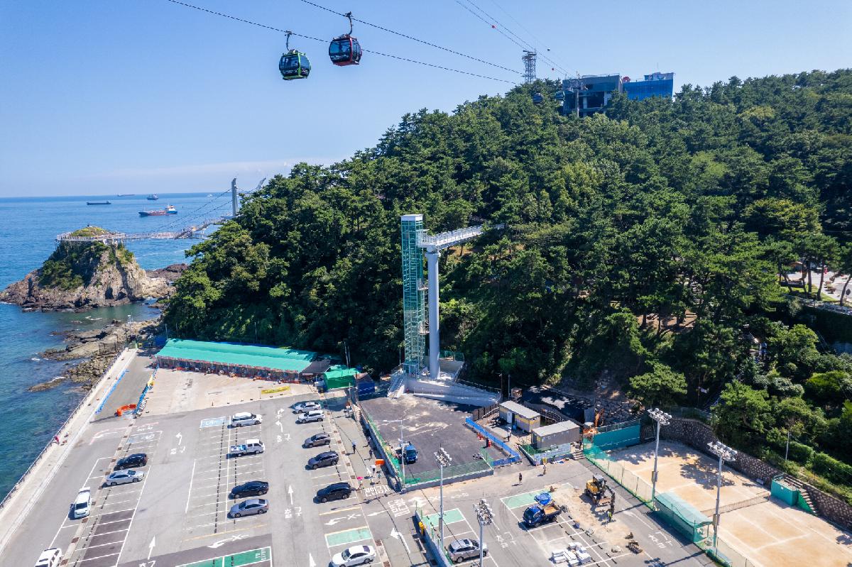 송도용궁오름길 항공 전경