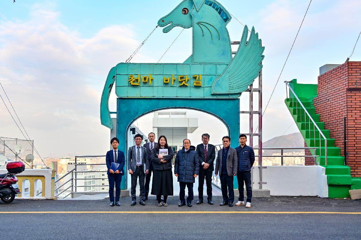 일본 사세보시 대표단 관내 시설 견학(소망계단 모노레일 등)