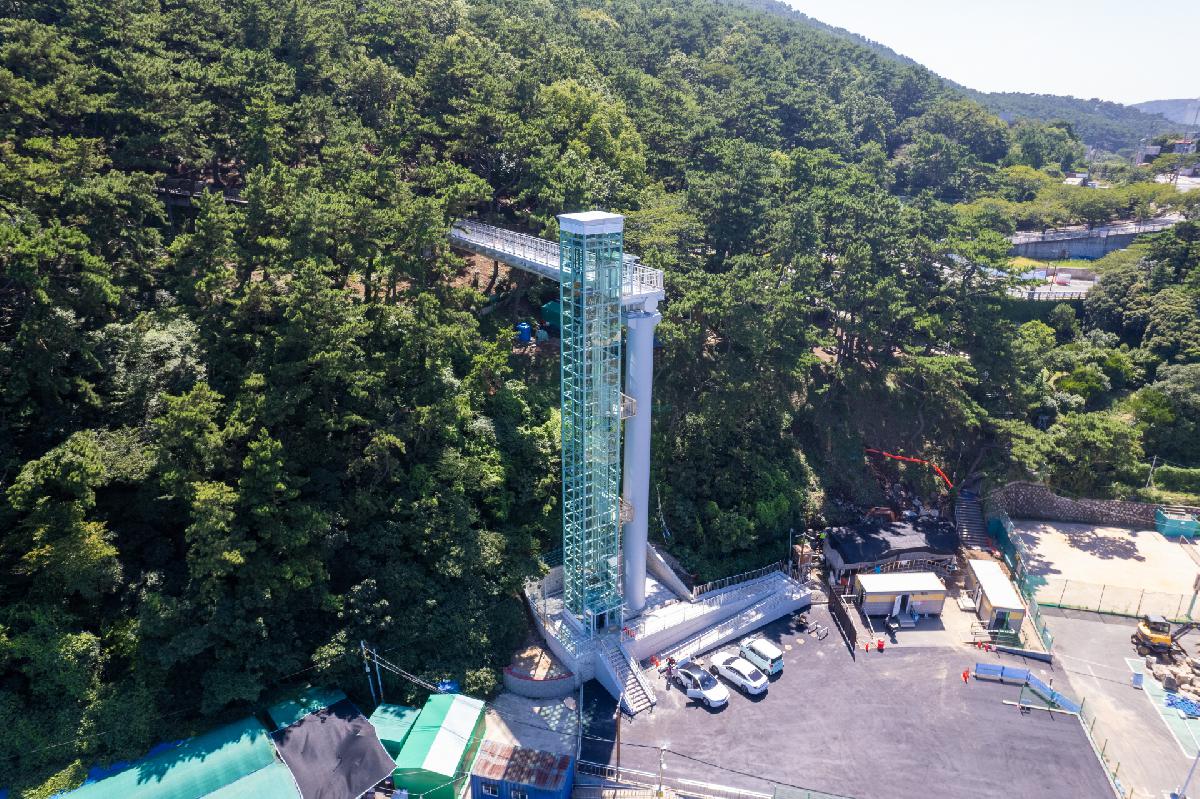 송도용궁오름길 항공 전경