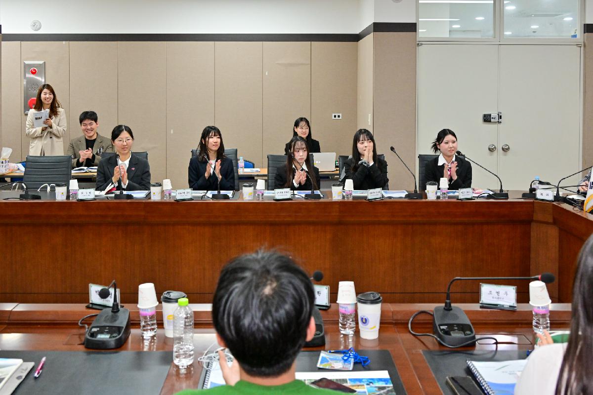 일본 사세보시 대학생 교류단 서구 방문