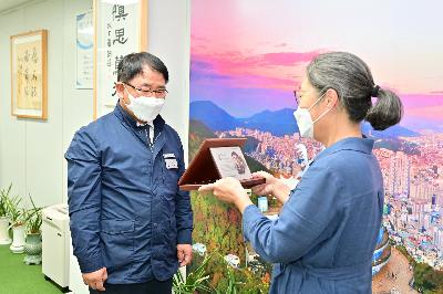 부산시 사회복지사협회장 감사패 전달식
