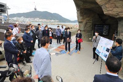 송도해수욕장 거북섬 무장애보행로 현장점검