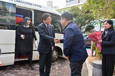일본 사세보시 대표단 서구청 방문 영접 및 환담