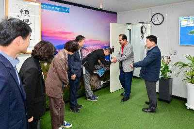 전라남도 진도군 고향사람기부금 상호기부 및 전남 사랑애 서포터즈 홍보 방문
