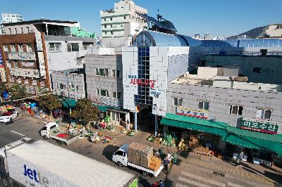 충무동새벽시장 김해골목 아케이드 조성 사업지