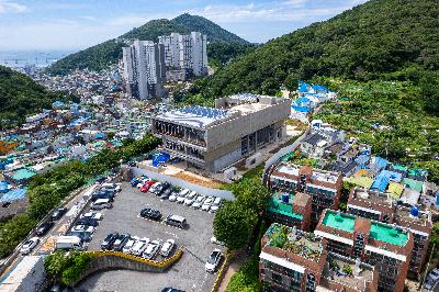 서구도서관 건립사업 공사지 항공 전경