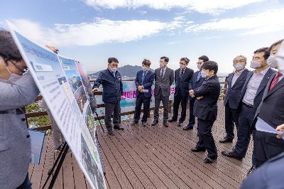 2020 천마산 복합전망대 관광 모노레일 조성사업 현장 방문