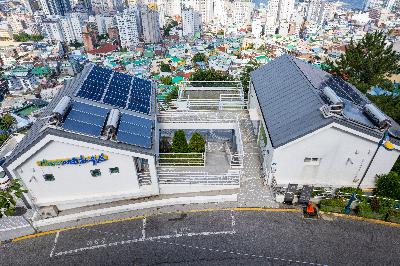 천마산 에코하우스 항공 전경