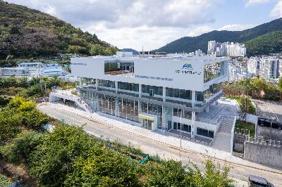 서구아미드림도서관 건립사업 공사지 항공 전경