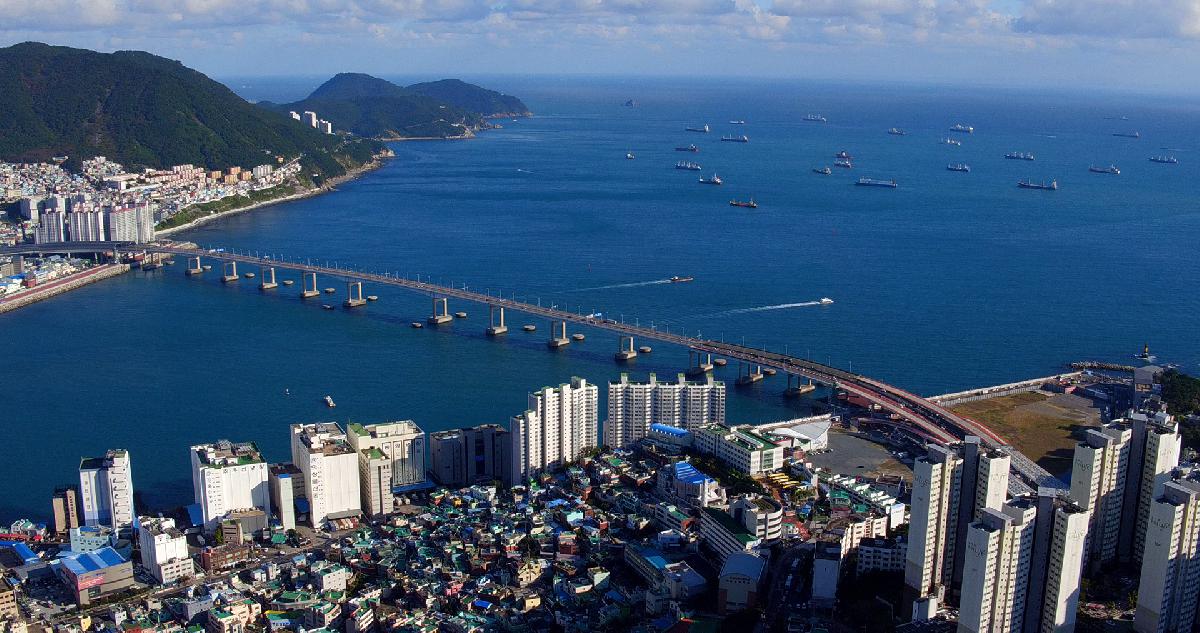 하늘에서 본 서구의 풍경