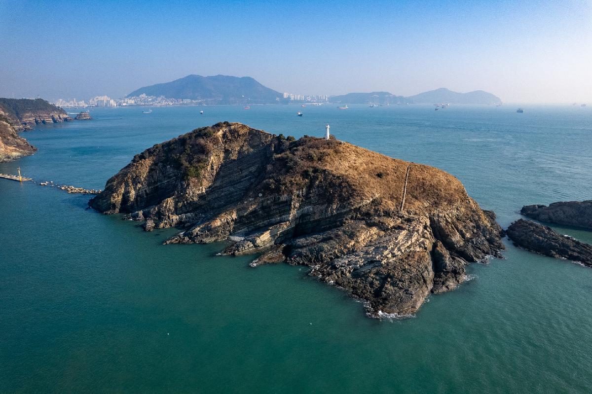 암남공원 두도 항공 전경
