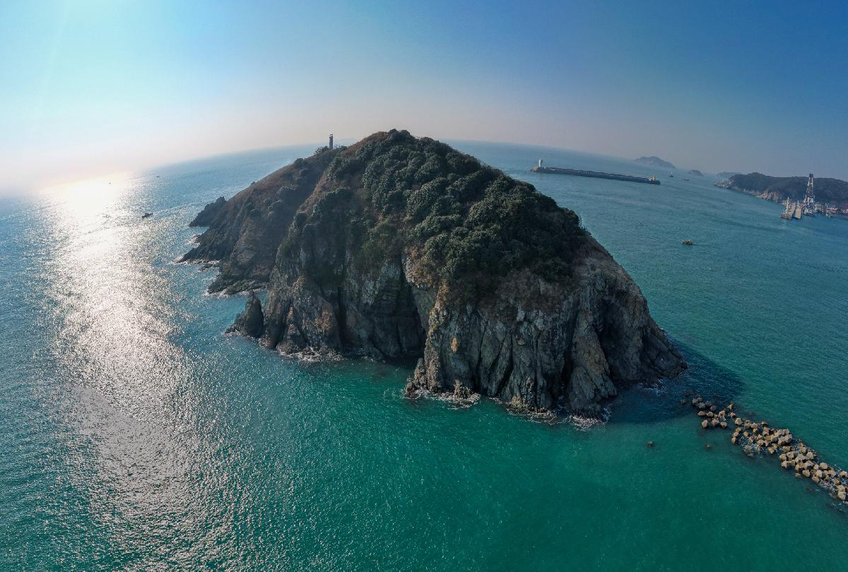암남공원 두도 항공 전경