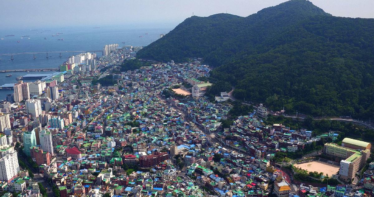 하늘에서 본 서구의 풍경