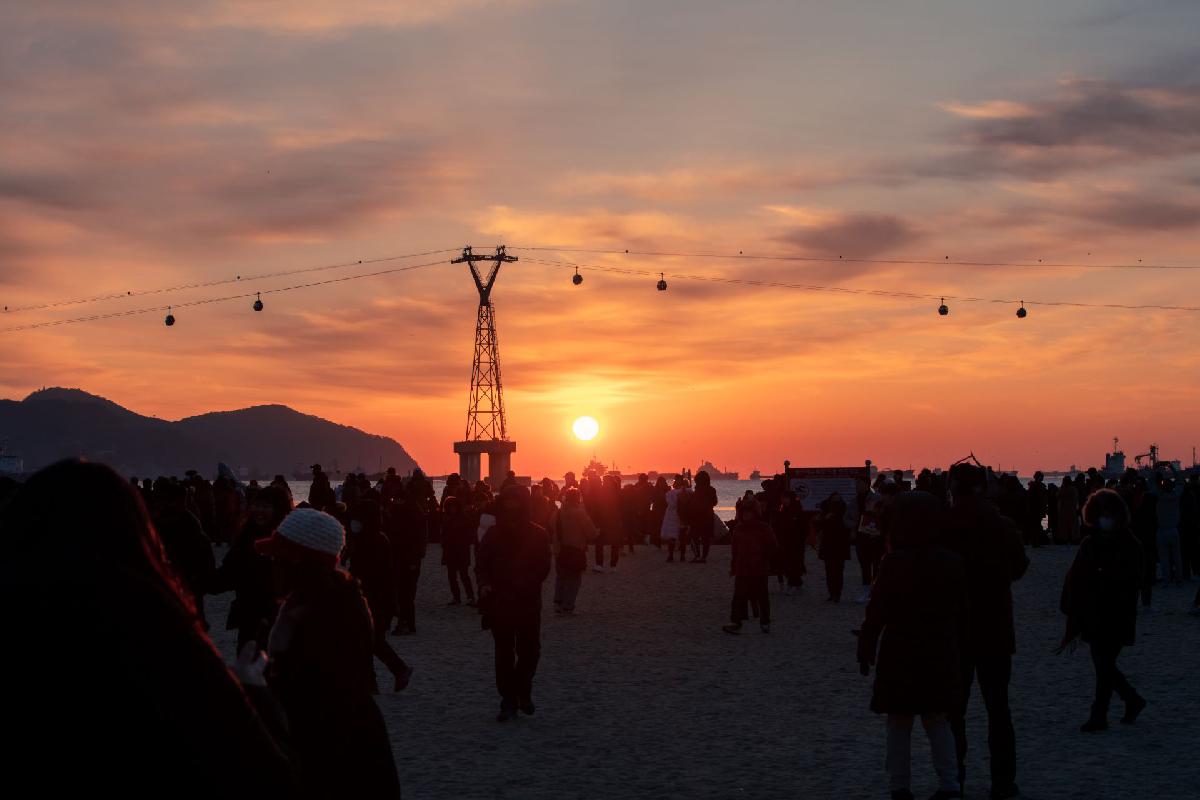 2020년 송도 해맞이 축제 일출