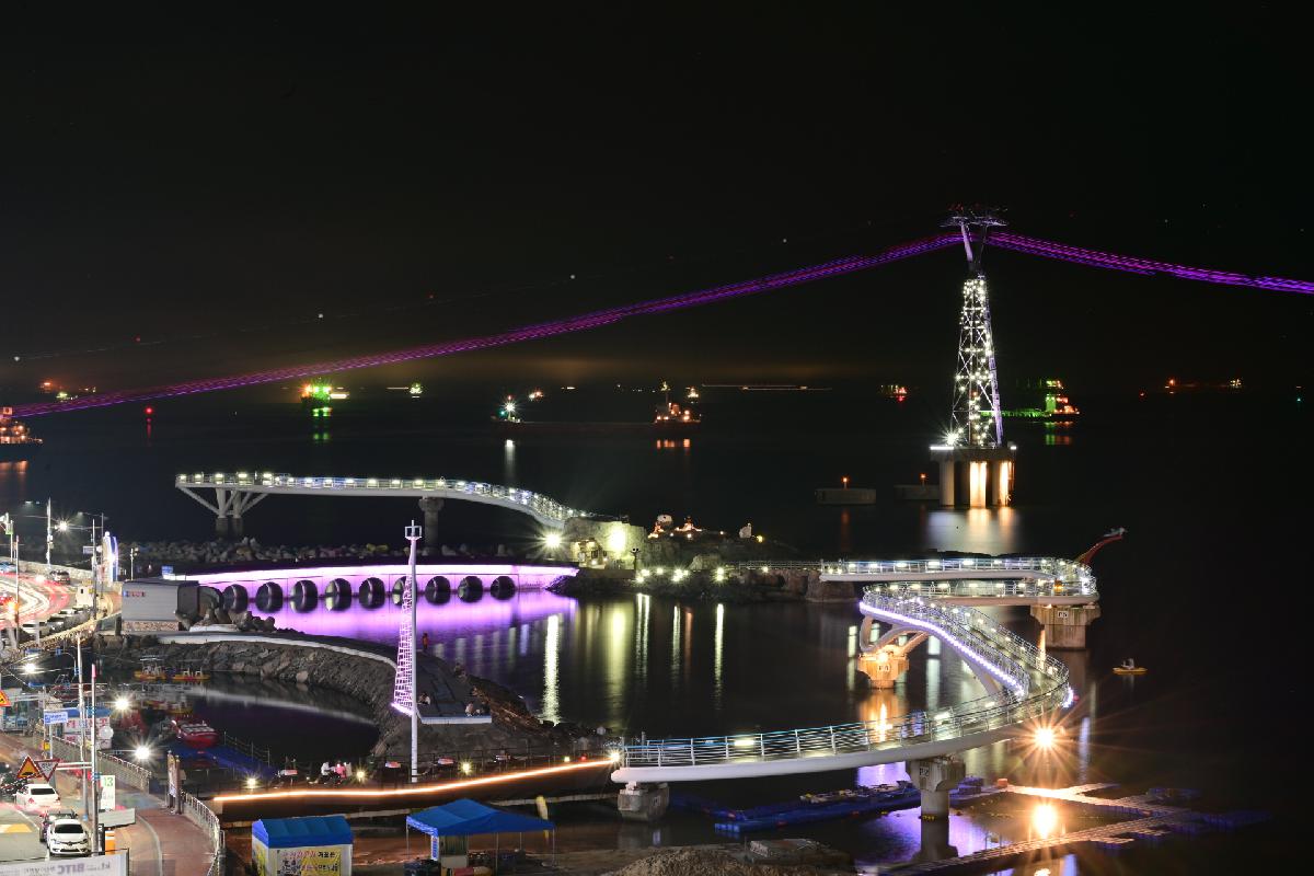 송도구름산책로 야경