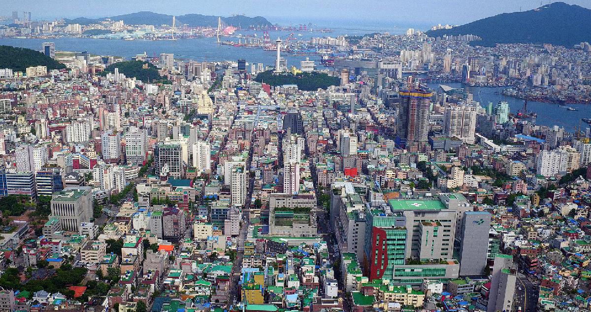하늘에서 본 서구의 풍경