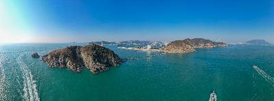암남공원 두도 항공 전경