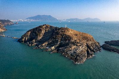 암남공원 두도 항공 전경