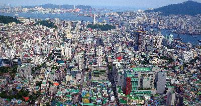 하늘에서 본 서구의 풍경
