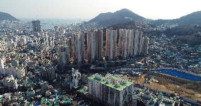 하늘에서 본 서구의 풍경