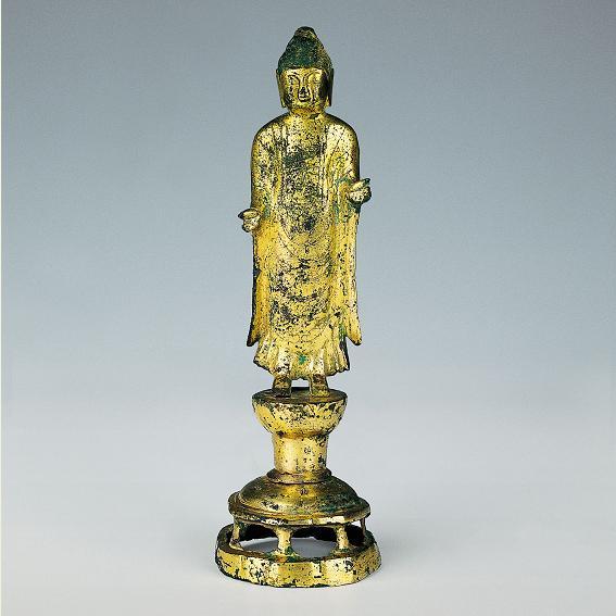 의령보리사지 금동여래입상(宜寧菩提寺址 金銅如來立像)