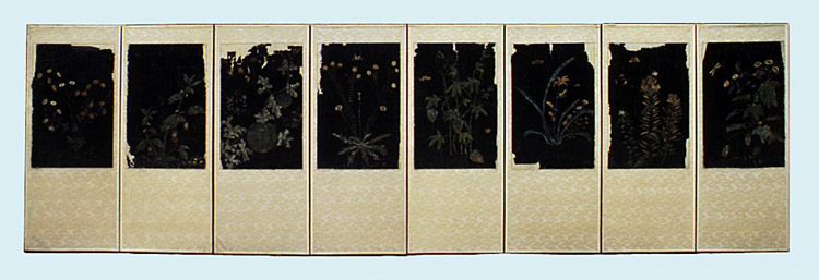 자수 초충도 병풍(刺繡 草蟲圖 屛風)