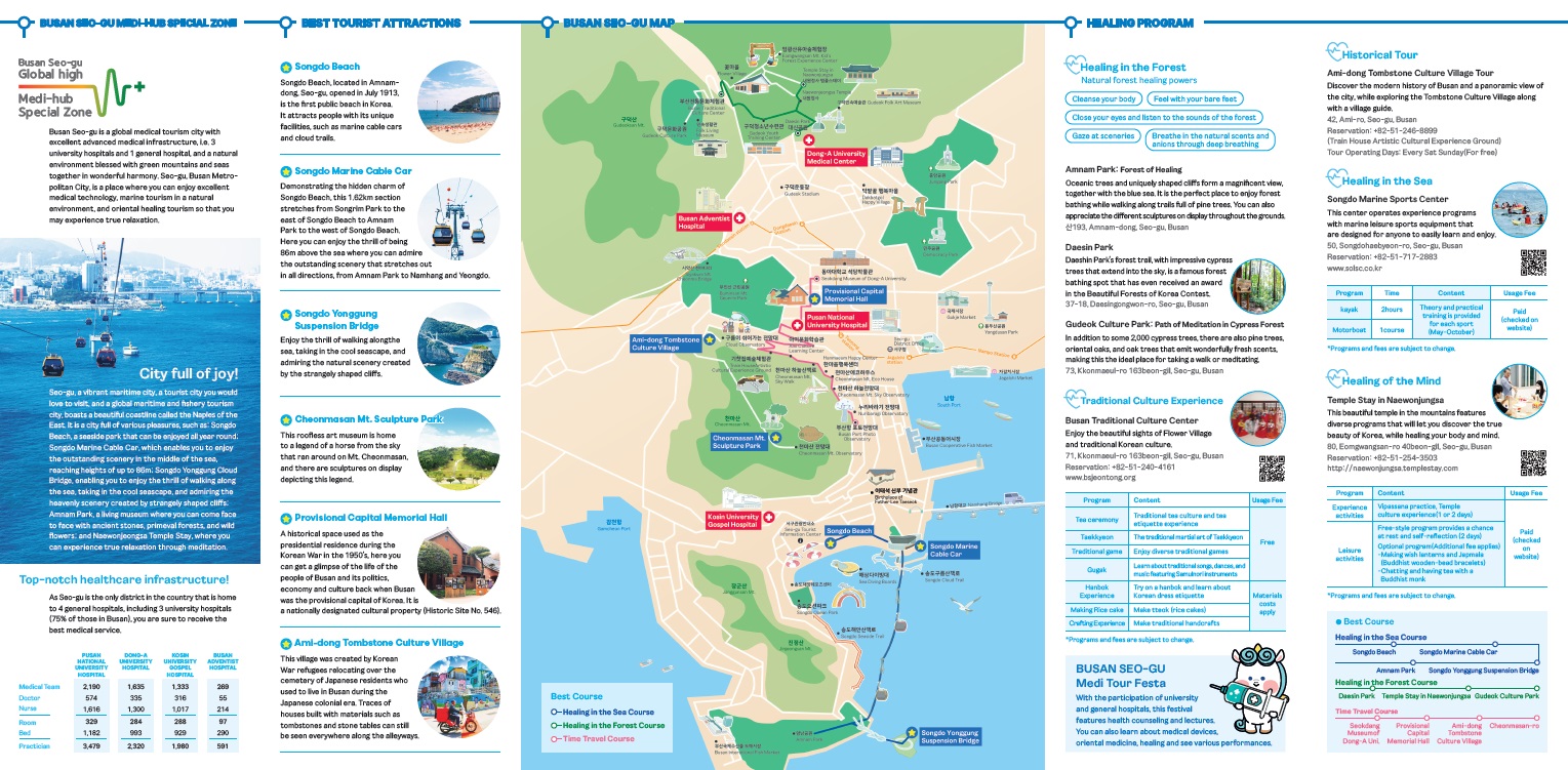 Busan Seo-gu medical tourism leaflet