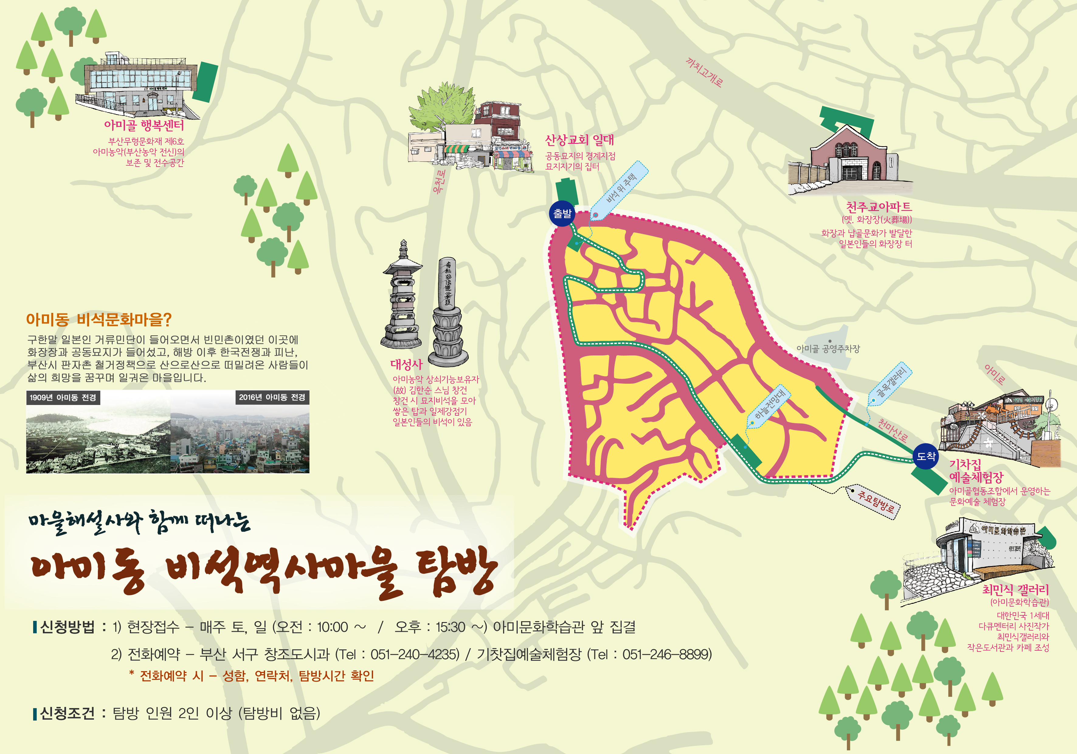 비석문화마을 해설 홍보물